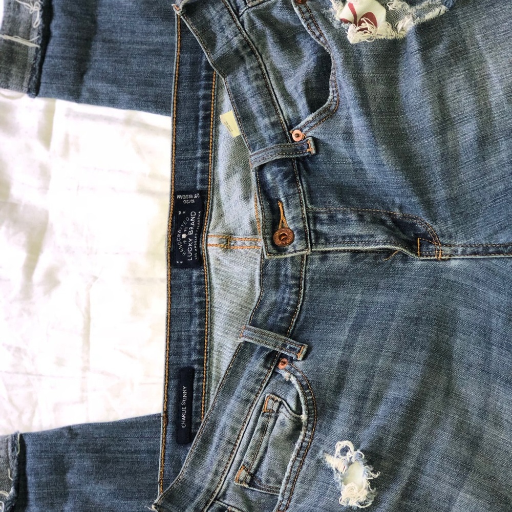 Lucky brand ripped denim